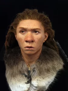 Femeie de Neanderthal (chip recreat)